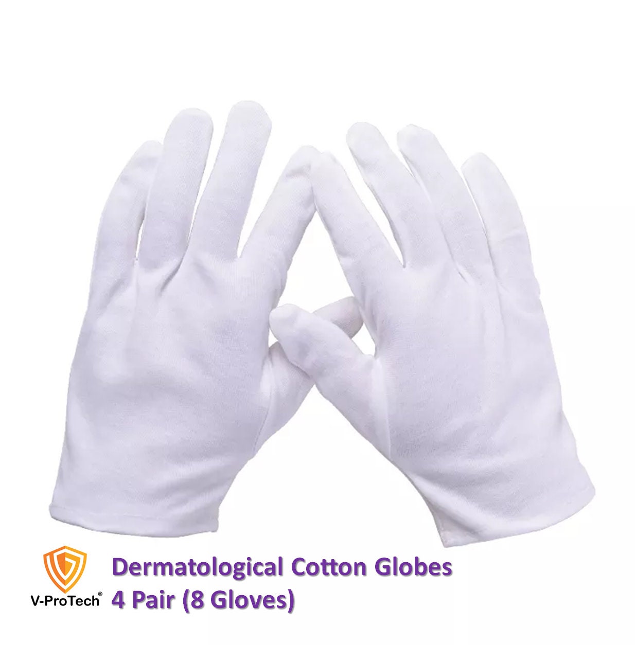 White 100% Cotton Gloves Pairs Dermatological Overnight Moisturising Eczema Skin 2/4 Pairs Craft Supplies & Tools 