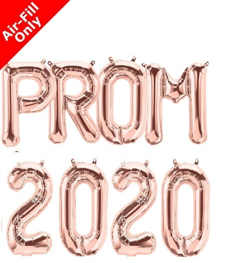 SILVER PROM 2020 Letter BALLOON 16/" FOIL Air Foil BALLOONS Party Graduations