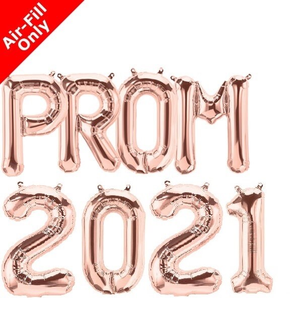 SILVER PROM 2020 Letter BALLOON 16/" FOIL Air Foil BALLOONS Party Graduations