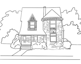 Memphis Homes a coloring book by Boo Mason
