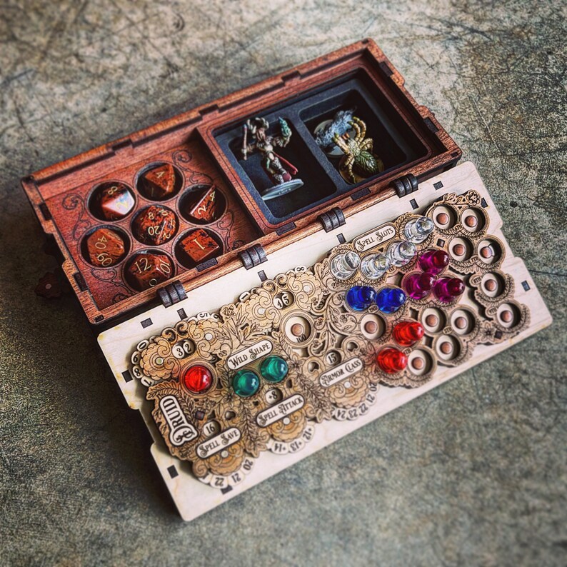 Quest Vault Dice Box Card Storage Mini Storage Etsy