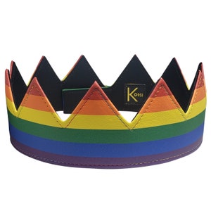 Horizontal Pride Parade Crown || Unisex || Adjustable with Velcro Strap || One Size Fits All