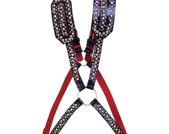 King&#39;s Black Studded Harness