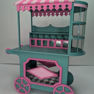 レーザー 1:6 スケール キャンディ カート ディスプレイ シェルフ デジタル カット ファイル
