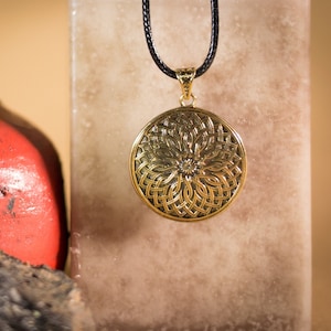 Ani Bronze Pendant with Armenian Ornaments, Armenian Jewelry, Ornate Pendant made in Armenia, Անի
