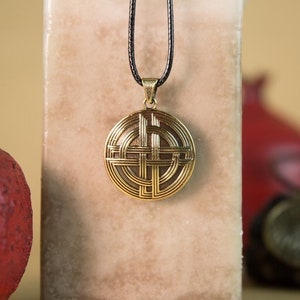 Van Bronze Pendant with Armenian Ornaments, Armenian Jewelry, Ornate Pendant made in Armenia, Վան