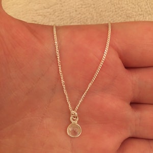 Sterling Silber Kette mit Regenbogen Mondstein Anhänger, Regenbogen Mondstein Halskette, Regenbogen Mondstein Schmuck