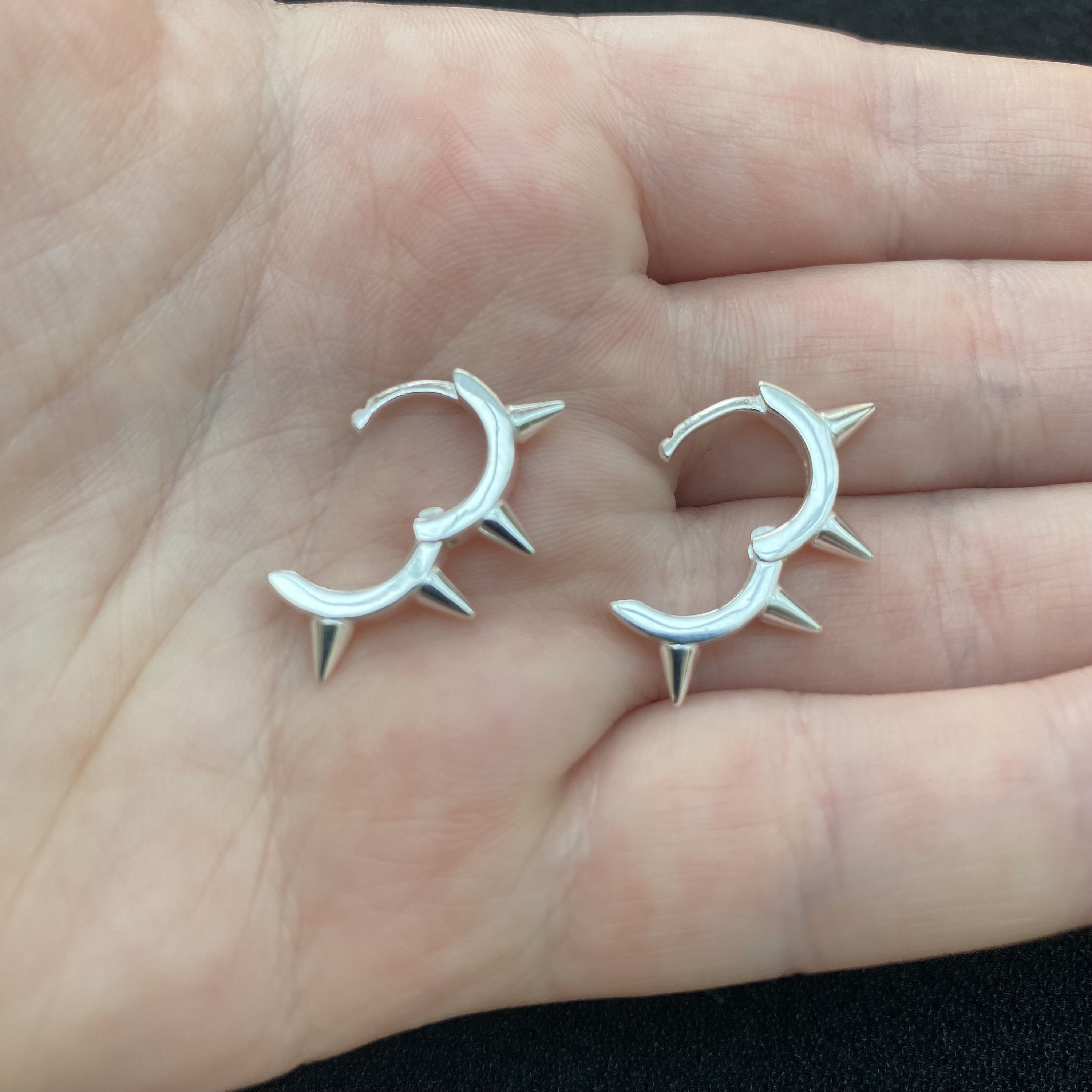 【HYKE】HOOP EARRINGS SILVER925 sterlingsilverhoopearrings3.