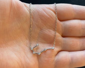Sterling Silver Cancer Zodiac Necklace