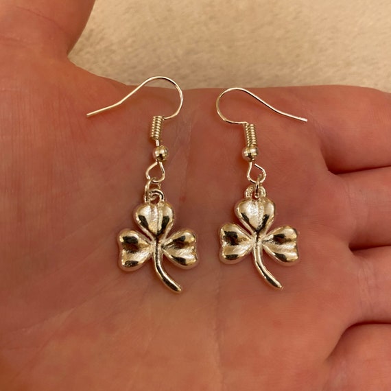 Orecchini Trifoglio Con Nodo Celtico In Argento 925, Gioielli Irlandesi Per San Patrizio, Portafortuna Per Donne E Ragazze, Con Confezione Regalo