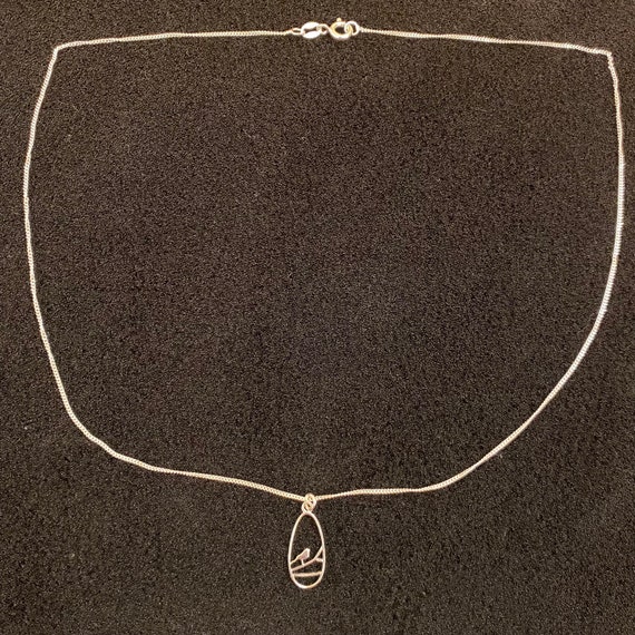 Collana in argento sterling con pettirosso • Gioielli