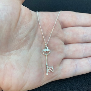 Sterling Silver 21st Birthday Key Necklace