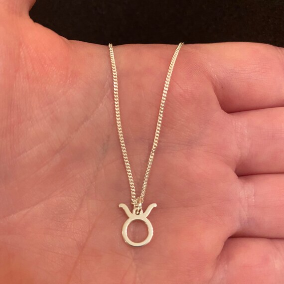 Taurus necklace shop sterling silver