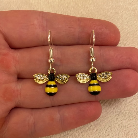Bee drop sale earrings