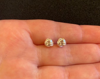 Sterling Silver 'Knot' Post Earrings