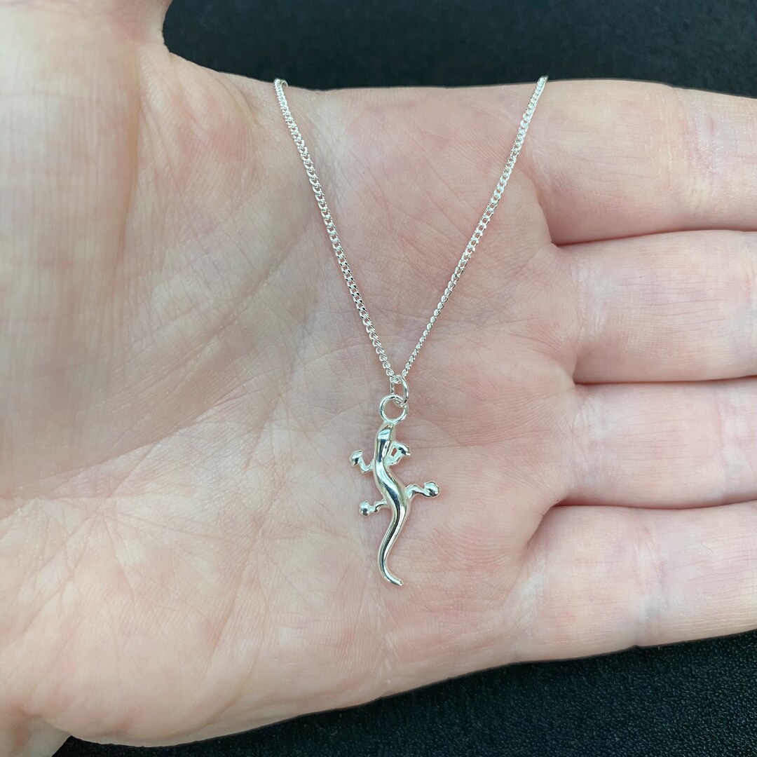 String Ting/Zora the Gecko Talisman Limited チャーム Lizard Jewelry - 925 Silver Pendants Blue or Colorful Gecko