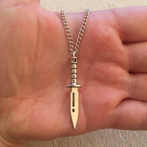 ネックレス・チョーカー BLENDOFF Knightly Dagger Necklace Silver 925 925 Silver Dagger Necklace, Silver Gift - Etsy
