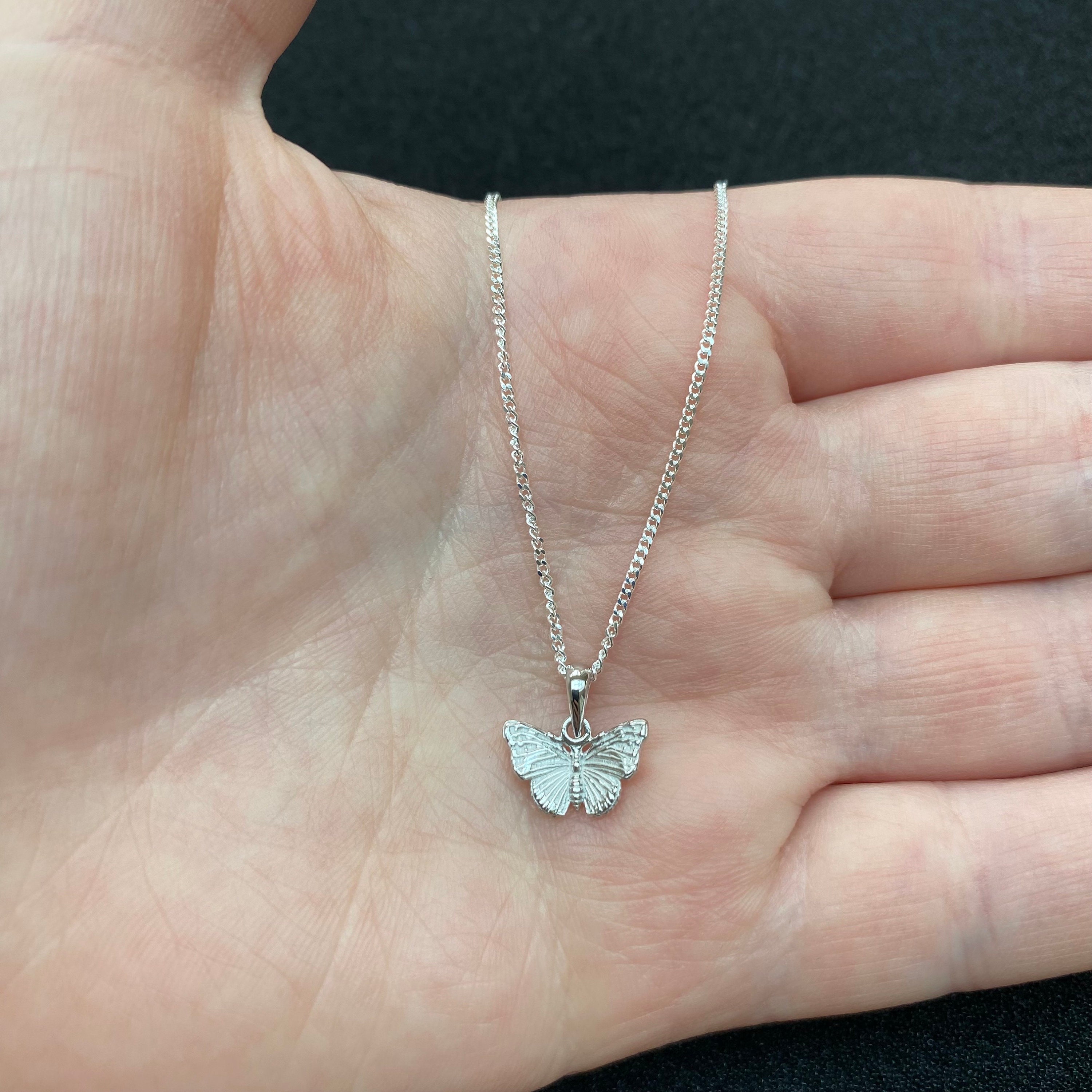 ネックレス・ペンダント JLORIA BUTTERFLY PENDANT SILVER 925 Sterling Silver Butterfly Necklace, Sterling Silver