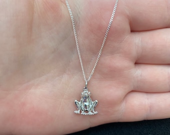 Collier Vintage Plaqué Or 22k Motif Grenouille Pré-Colombien - Occasion - Bijou Ethnique Et Unique