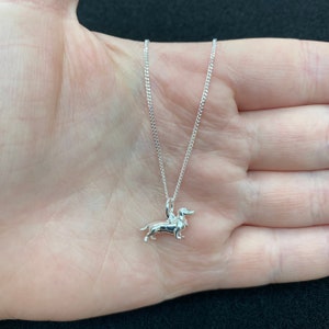 Sterling Silber Hund Halskette, Sterling Silber Hund Schmuck, Hund Geschenk