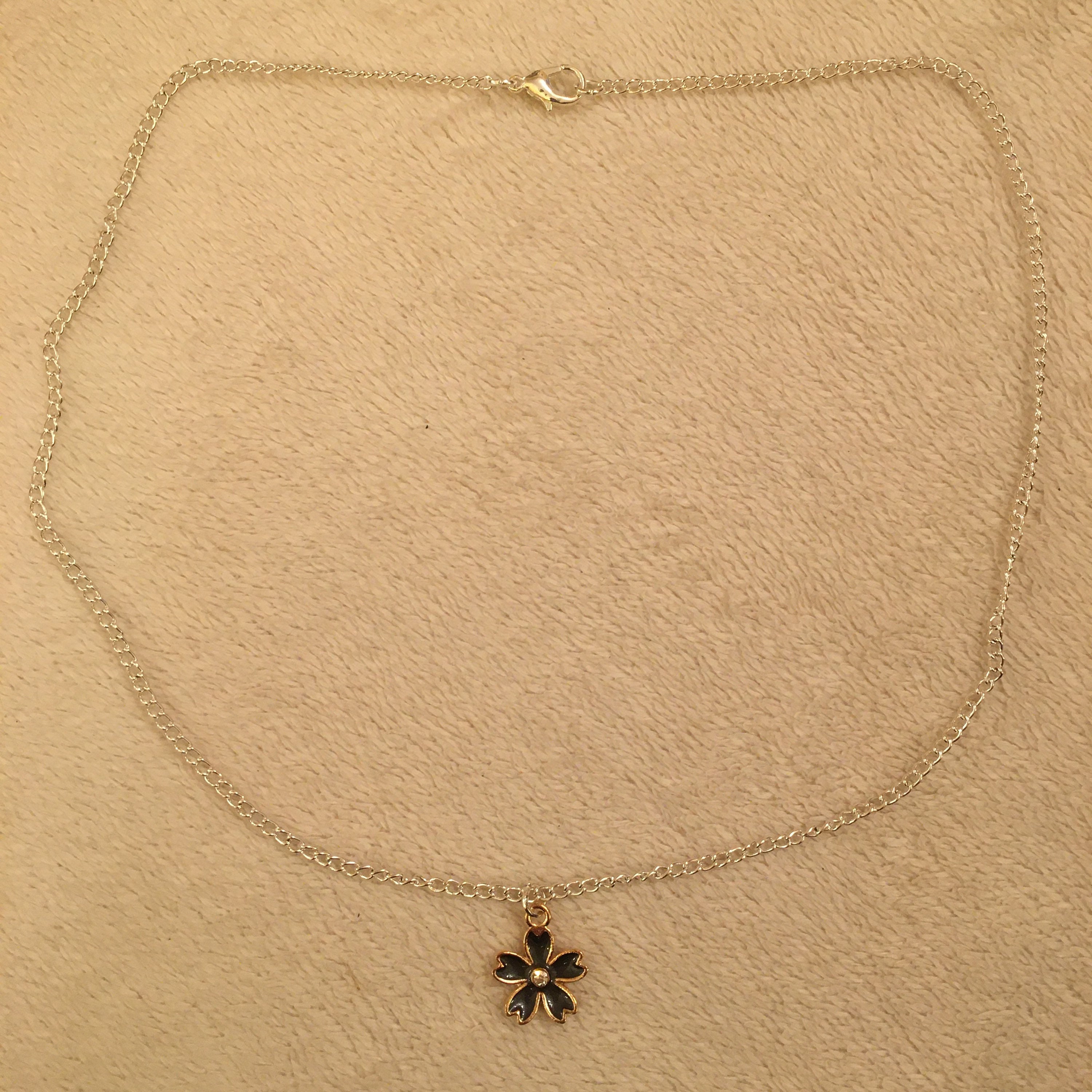 アクセサリー CRESCIONI FLOR NECKLACE BLACK CRESCIONI FLOR NECKLACE BLACK