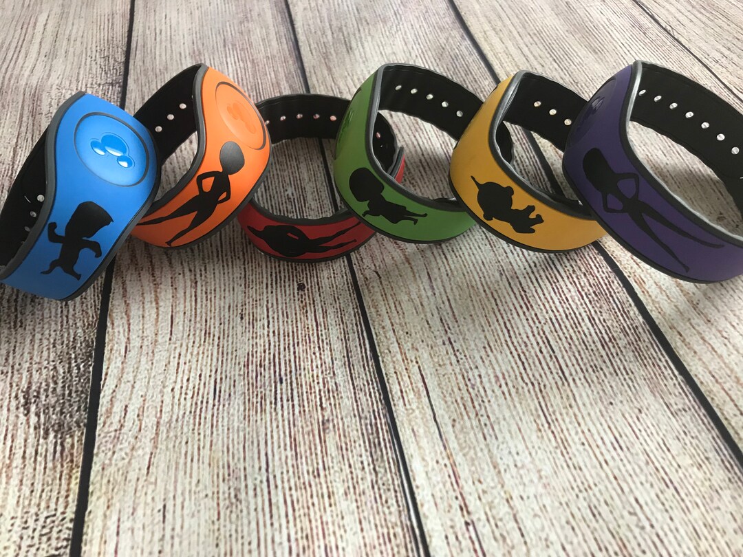 Set of 6 Disney Magic Band Decals Stickers the Incredibles Etsy
