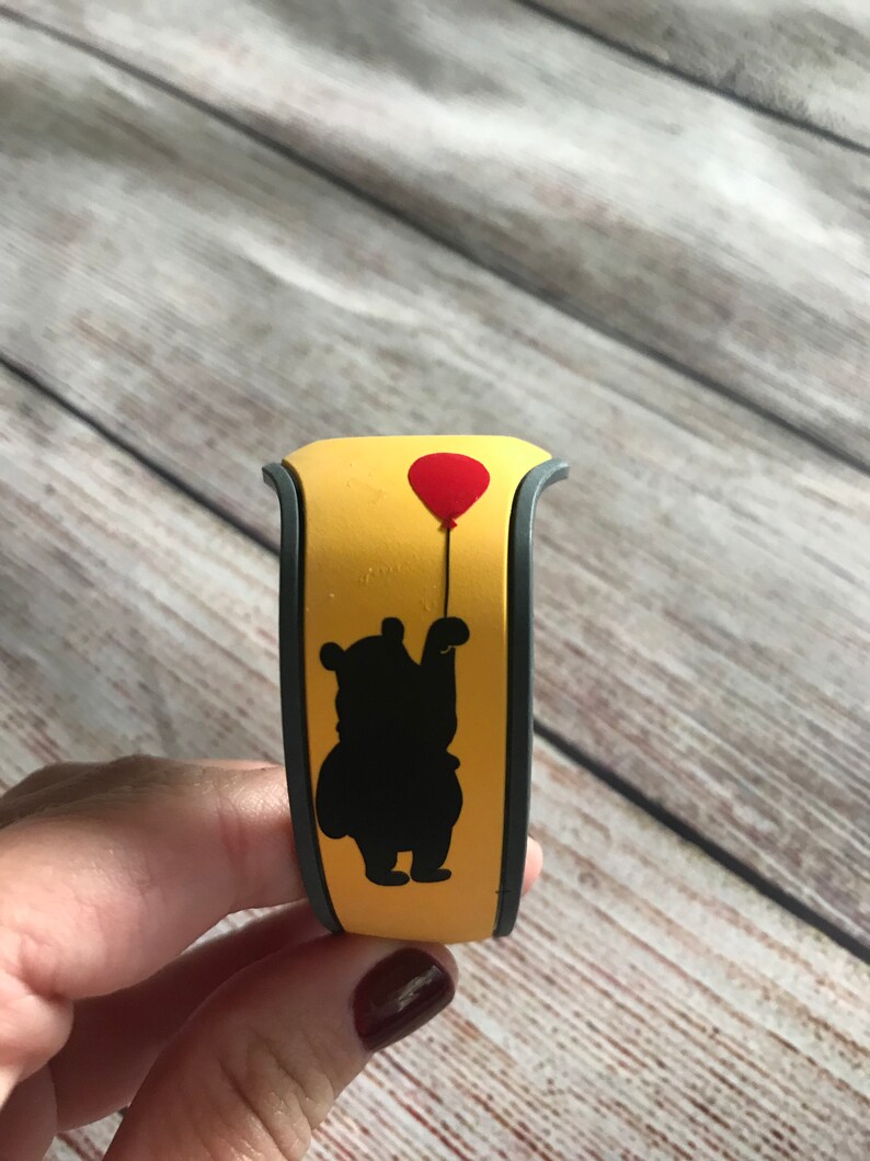 Disney Magic Band Decal Sticker Winnie the Pooh With Balloon Etsy