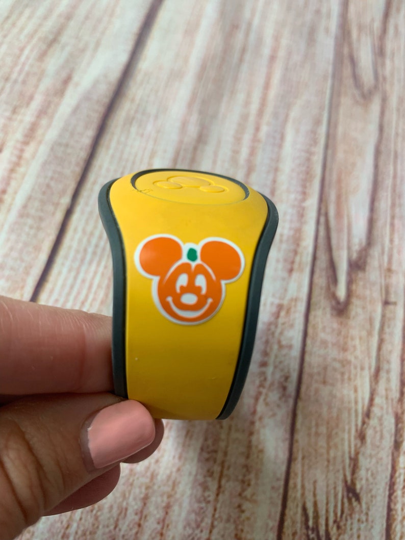Halloween Disney Magic Band Decal Mickey Pumpkin Glow in the Etsy