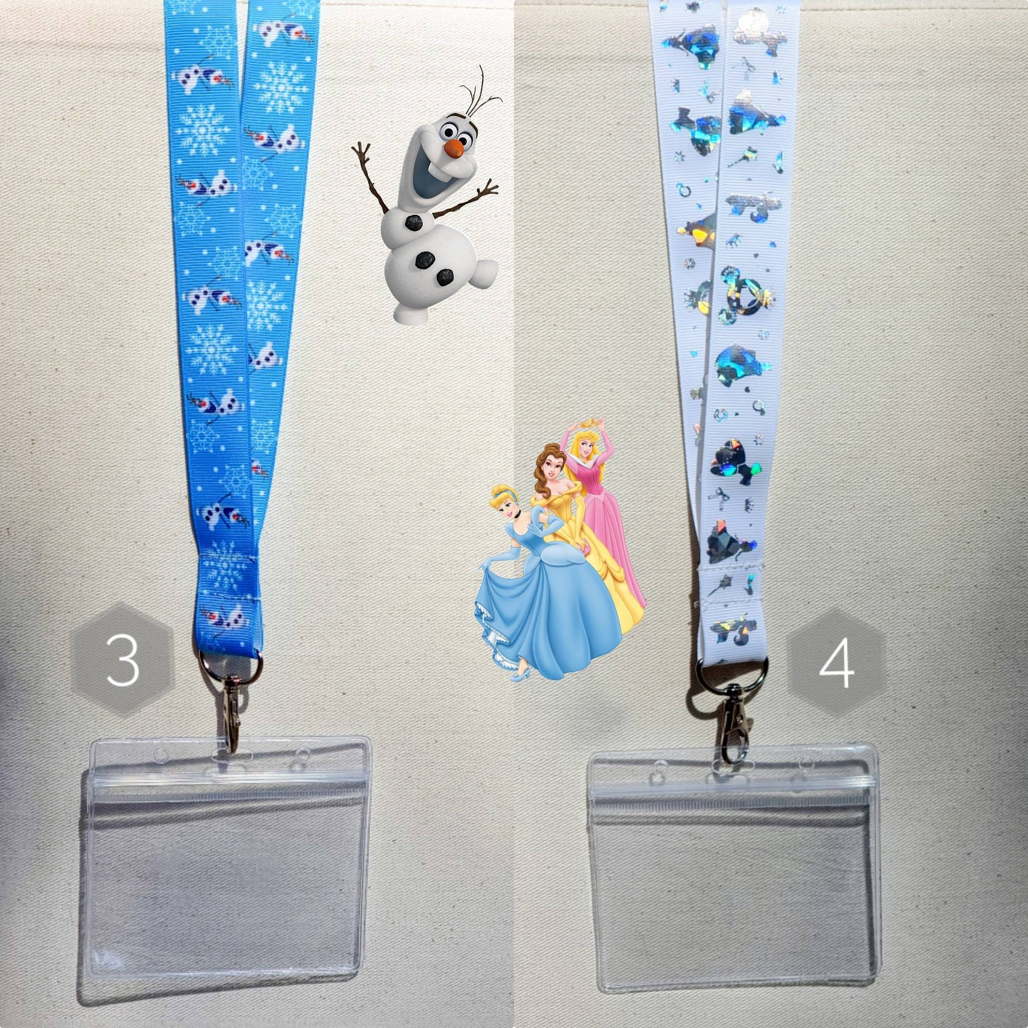 Disney inspired lanyards with cardholder Etsy