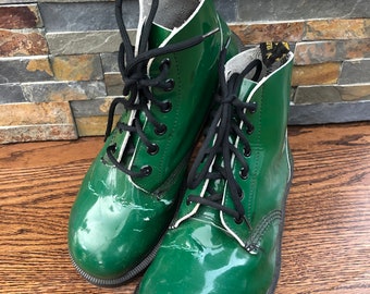 bright green doc martens