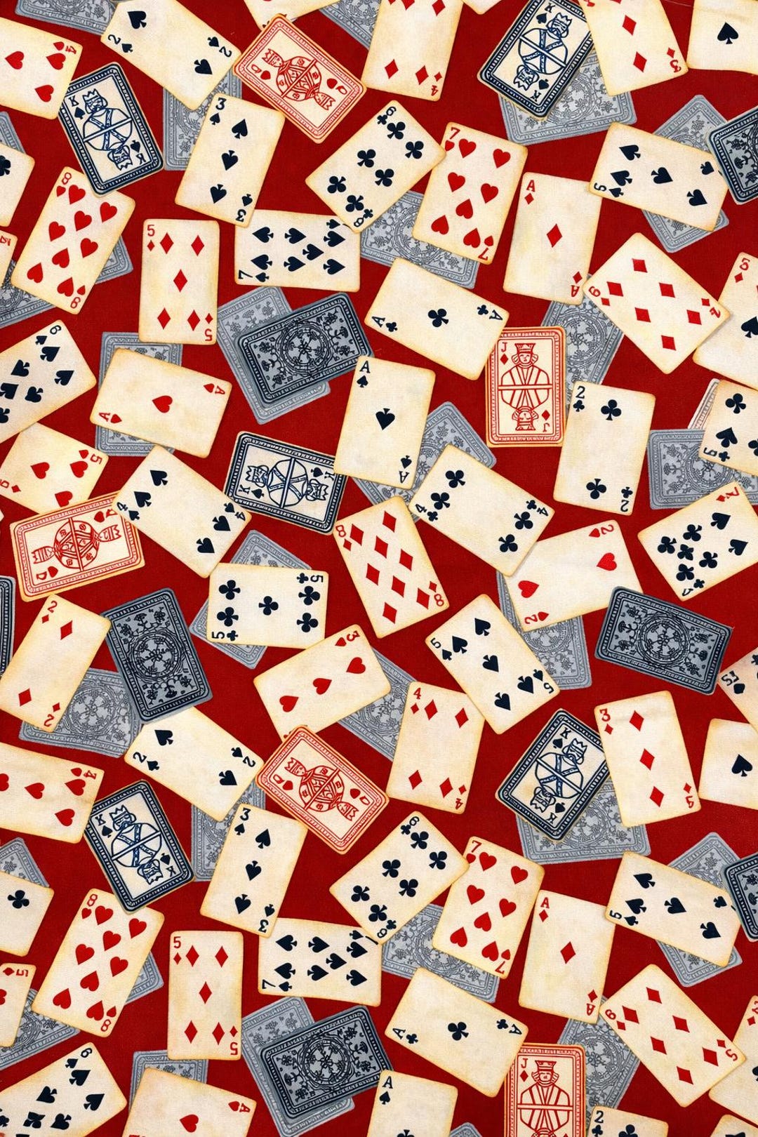 Casino Playing Cards Fabric – Michael Miller Cotton Quilting Material ...