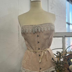 Tabletop Mannequin Torso Vintage Dress Form with Corset