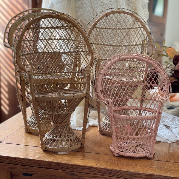 Peacock Wicker Chair Etsy