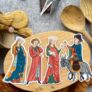 Pegatinas de vinilo con manuscritos medievales