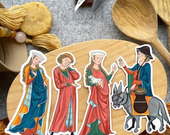 Medieval Manuscript Vinyl Stickers