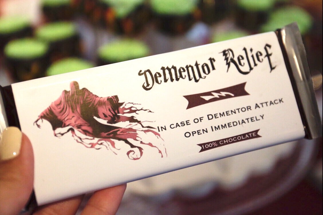 Dementor Relief Chocolate Bar Wraps Harry Potter inspired | Etsy