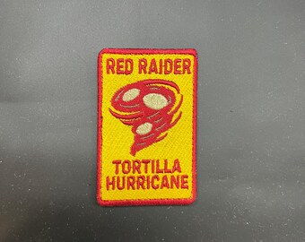 Red Raider Tortilla Hurricane - Texas Tech Fan Patch by Blackhat Designs