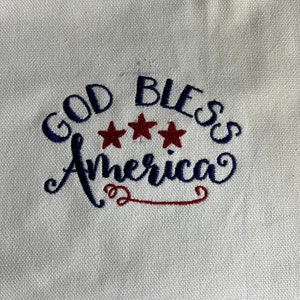 Bandana patriotique Amérique Brodé sur mesure pour les chiens et les gens God Bless America