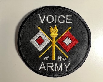 Army Signal Corps Voice of the Army-Customized Patch