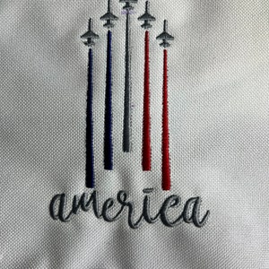 Bandana patriotique Amérique Brodé sur mesure pour les chiens et les gens Fly America