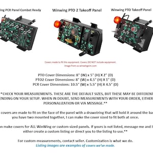 Dust Cover - Winwing Panels (PTO, PTO2,PCR. Custom)- Handgemacht & Individuell angefertigt