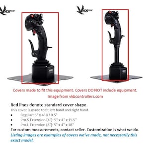 Dust Cover - VKB Gunfighter Stick - Modern and Space Combat Editions - Regular, Pro-S Ext, Pro-L Ext - Handmade & Customized