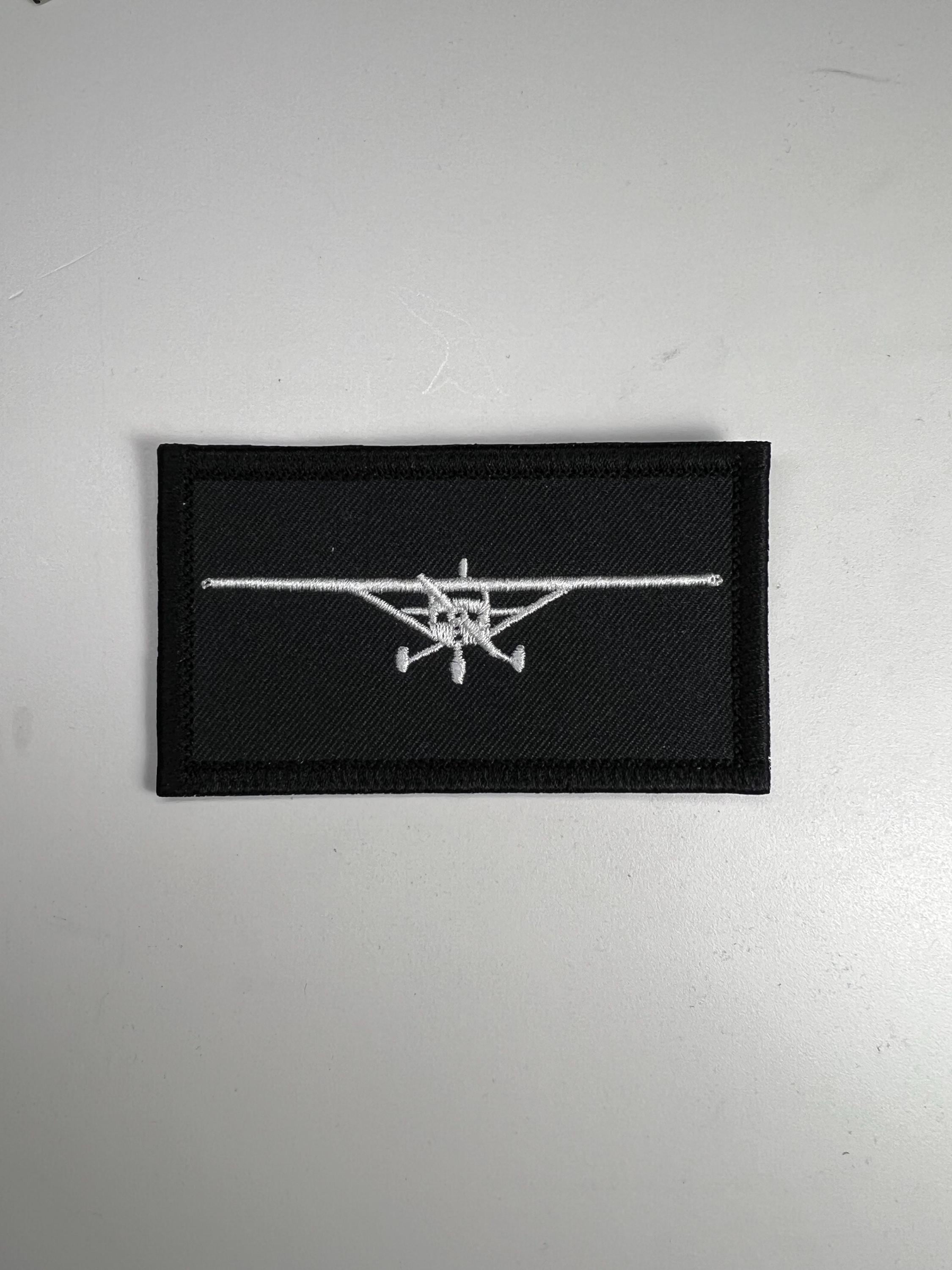 AIRPLANE Iron On Patch - Transportation Aircraft Flying Theme Embroidered Patch 2.5 X 0.75 Inches