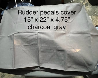 Rudder Pedals Dust Cover - Charcoal Gray - Ready to Ship