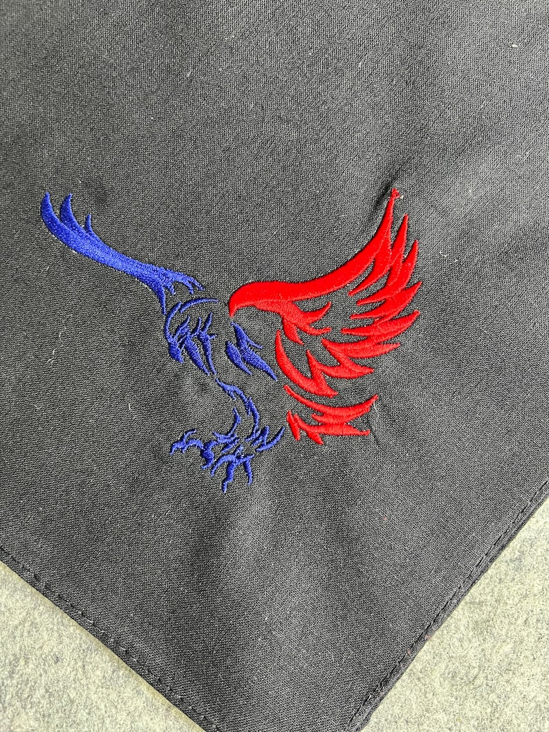 Bandana patriotique Amérique Brodé sur mesure pour les chiens et les gens image 2