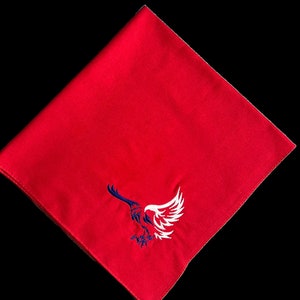 Bandana patriotique Amérique Brodé sur mesure pour les chiens et les gens image 4