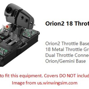 Cover for Winwing Orion2 F18 Throttle Flight Simulator Dust Cover image 9