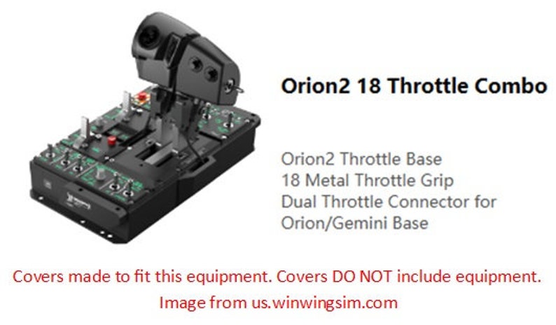 Cover for Winwing Orion2 F18 Throttle Flight Simulator Dust Cover image 9