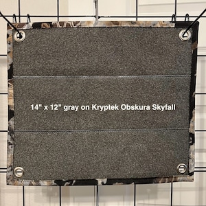 Plain Patch Panel - 14&quot; x 12&quot; - Kryptek Fabric Patch Display Board - READY TO SHIP