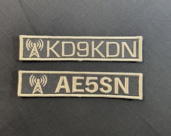 Personalized Embroidered Nametape Patch: Callsign, Gamertag, ID tag